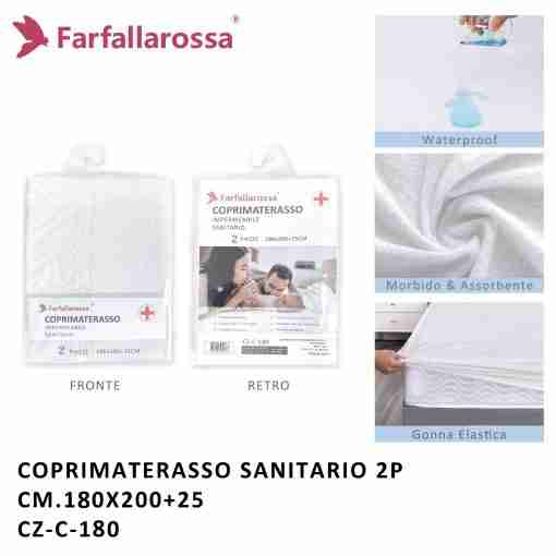 Coprimaterasso Sanitario Cz-C-180 2p Cm.180x200