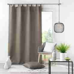 Alternative view of Douceur d'interieur Tenda Con Passanti 140 X 260 Cm Poliestere Unito Essentiel Talpa