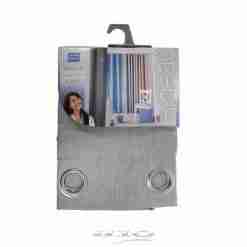 Douceur d'interieur Tenda Con Occhielli 140 X 260 Cm Chambray Unito Newton Grigio