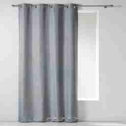 Alternative view of Douceur d'interieur Tenda Con Occhielli 140 X 260 Cm Chambray Unito Newton Grigio