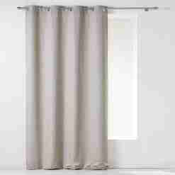 Alternative view of Douceur d'interieur Tenda Con Occhielli 140 X 260 Cm Chambray Unito Newton Lino