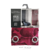 Douceur d'interieur Tenda Con Occhielli 140 X 280 Cm Jacquard Rosalina Rosso Bordeaux