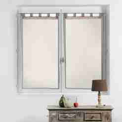 Alternative view of Douceur d'interieur Tendaggio Dritta Con Passanti 2 X 60 X 160 Cm Velo Sabbia+Pizzo Camilla Lino