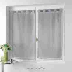 Alternative view of Douceur d'interieur Tendaggio Dritta Con Passanti 2x60x120 Cm Velo Stampato Metalizato Orion Grigio