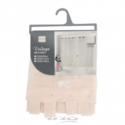Alternative view of Douceur d'interieur Tendaggio Dritta Con Passanti 2x60x120 Cm Velo Stampato Metalizato Orion Rosa