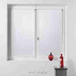 Douceur d'interieur Tendaggio Dritta Passa Bachet 2x60x160 Cm Velo Sabbia Fantasia Eulalie Bianco
