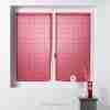 Douceur d'interieur Tendaggio Dritta Passa Bachet 2 X 60 X 160 Cm Velo Sabbia Fantasia Eulalie Rosso