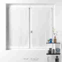 Douceur d'interieur Tendaggio Dritta Passa Bachet 2 X 60 X 120 Cm Velo Tessuto Soane Bianco