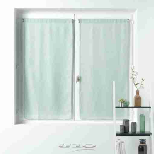 Douceur d'interieur Tendaggio Dritta Passa Bachet 2 X 60 X 120 Cm Velo Tessuto Soane Menta
