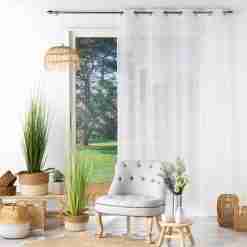 Alternative view of Douceur d'interieur Tendaggio Con Occhielli 140 X 280 Cm Velo Sabbia Fili Ciniglia Elizeon