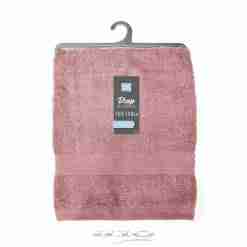 Douceur d'interieur Asciugamano Grande Da Doccia 70 X 130 Cm Spugna Unita Colors Rosa Confetto