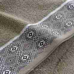 Alternative view of Douceur d'interieur Asciugamano Per Ospiti 30 X 50 Cm Spugna Unita Jacquard Esteban Kaki