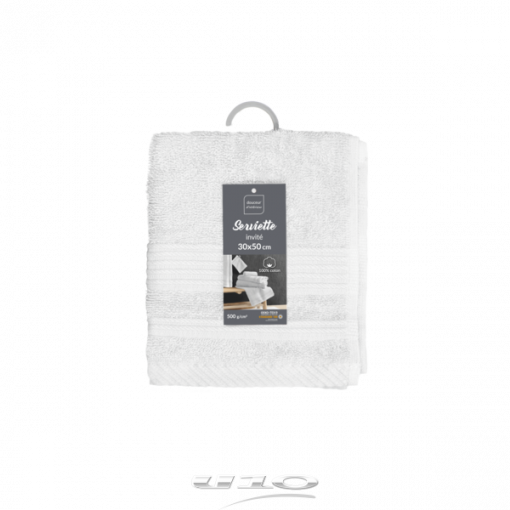 Douceur d'interieur Asciugamano Per Ospiti 30 X 50 Cm Spugna Unita Tendresse Bianco