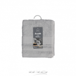 Douceur d'interieur Asciugamano Per Ospiti 30 X 50 Cm Spugna Unita Tendresse Grigio Perla