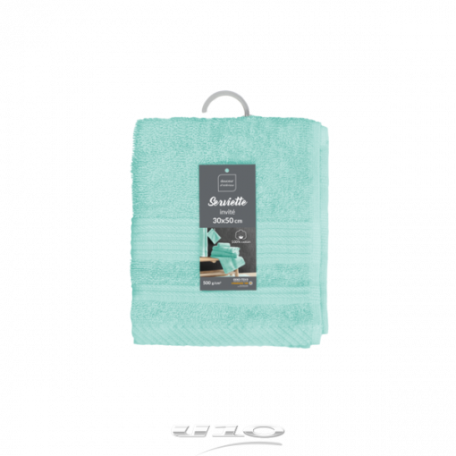 Douceur d'interieur Asciugamano Per Ospiti 30 X 50 Cm Spugna Unita Tendresse Celadon