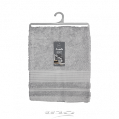 Douceur d'interieur Asciugamano 50 X 90 Cm Spugna Unita Tendresse Grigio Perla