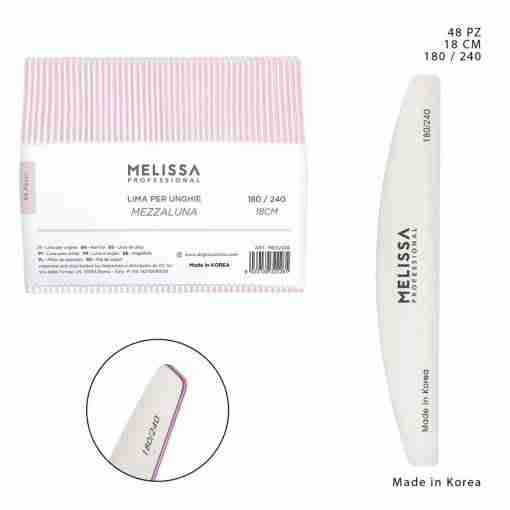 Melissa Lima Unghie 180/240g 18cm Bianco M/Luna