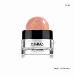 Melissa Gel Costrut.Rosa Cover Glitt.Oro 30ml