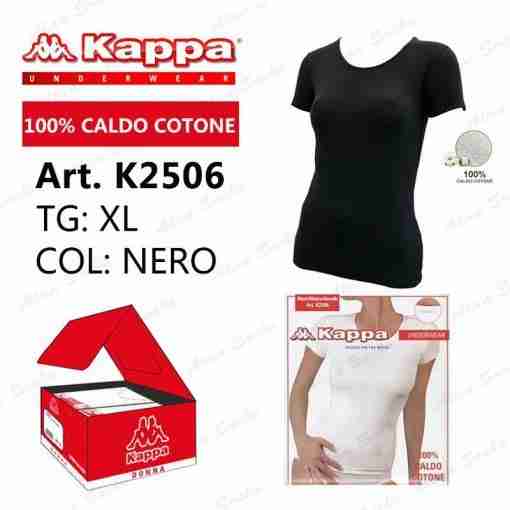 Kappa Maglietta Mezza Manica Felpato K2506 Nero-XL