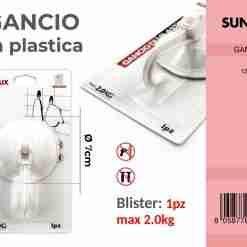 Ganci Adesivi In Plastica 1pc-Max 2.0 Kg
