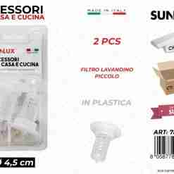 Filtro Lavandino Piccolo Plast. 2 Pcs D.4.5cm
