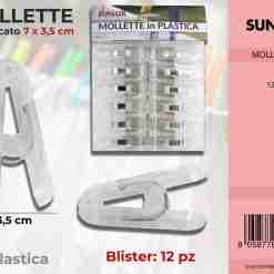 Mollette Per Bucato Trasp. 12pc-3.5*7cm