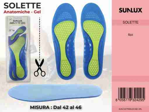 Solette Anatomiche -Gel Dal N.42 Al 46