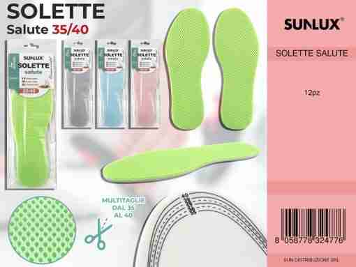 Solette Salute Multitaglie 35-40 Col. Ass.