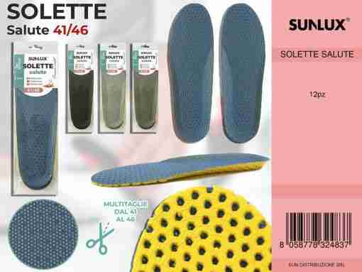 Solette Salute Multitaglie 41-46 Col. Ass.
