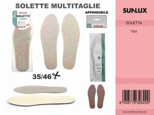 Soletta Per Scarpe Multitaglie 35/46
