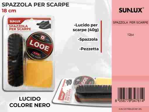Spazzola Per Scarpe C/ Lucido Nero 40g