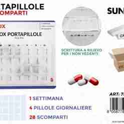 Box Porta Pillole 28 Scomparti 1sett.