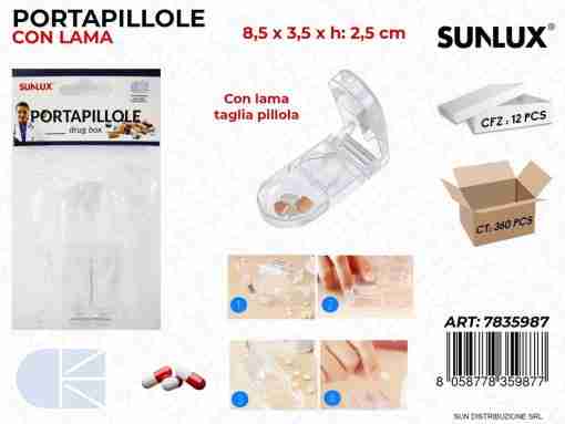 Portapillole Con Lama 8.5*3.5*2.5cm