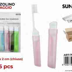 Spazzolino Da Viaggio Col. Ass. 5pcs 10.5*2cm