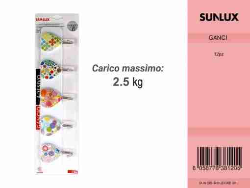 Gancio Adesivo 5* Max 2.5kg