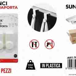 Ganci Sopraporta Plast. 2pcs 3kg