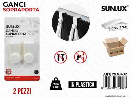 Ganci Sopraporta Plast. 2pcs 3kg