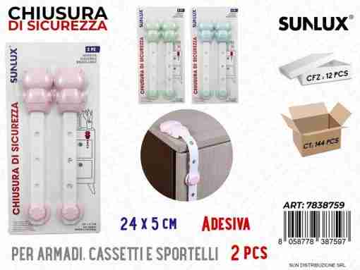Chiusura Di Sicurezza Adv Ass. 2pcs 22*5cm