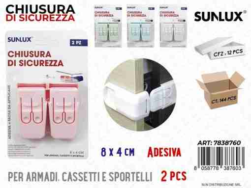 Chiusura Di Sicurezza Adv Ass. 2pcs 8*4cm