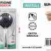 Soffione Per Doccia Uni. Getto Sing. 23cm