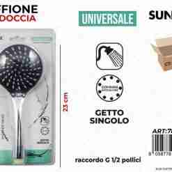 Soffione Per Doccia Uni. Getto Sing. 23cm