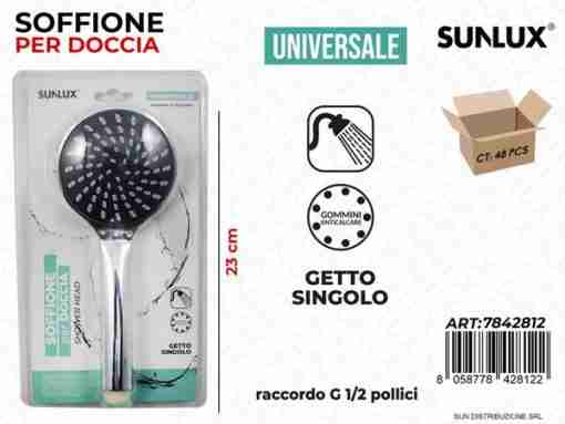 Soffione Per Doccia Uni. Getto Sing. 23cm
