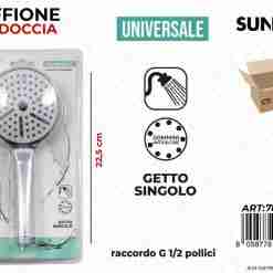 Soffione Per Doccia Uni. Getto Sing. 22.5cm
