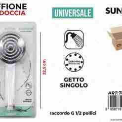 Soffione Per Doccia Uni. Getto Sing. 22.5cm