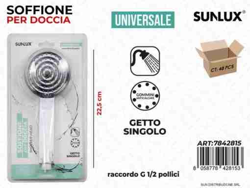 Soffione Per Doccia Uni. Getto Sing. 22.5cm