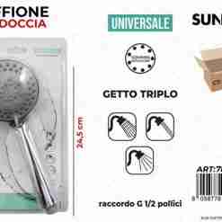 Soffione Per Doccia Uni. 3getti 24.5cm