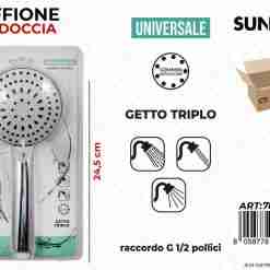 Soffione Per Doccia Uni. 3getti 24.5cm