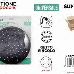 Soffione Per Doccia Uni. Getto Sing. D.20cm