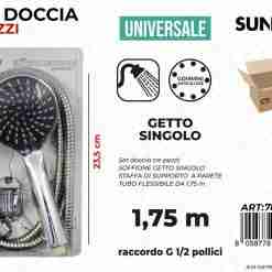 Set Doccia 3pcs Uni. Getto Sing. 1.75mt 23.5cm