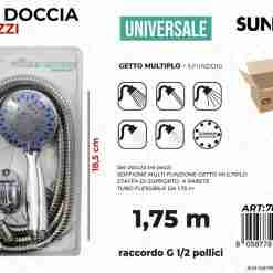 Set Doccia 3pcs Uni. 5getti 1.75mt 18.5cm